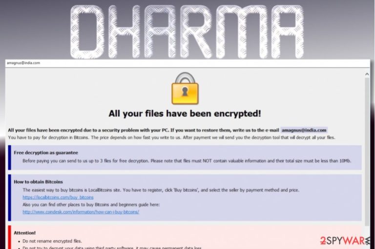 باج افزار Dharma(پسوند arrow)